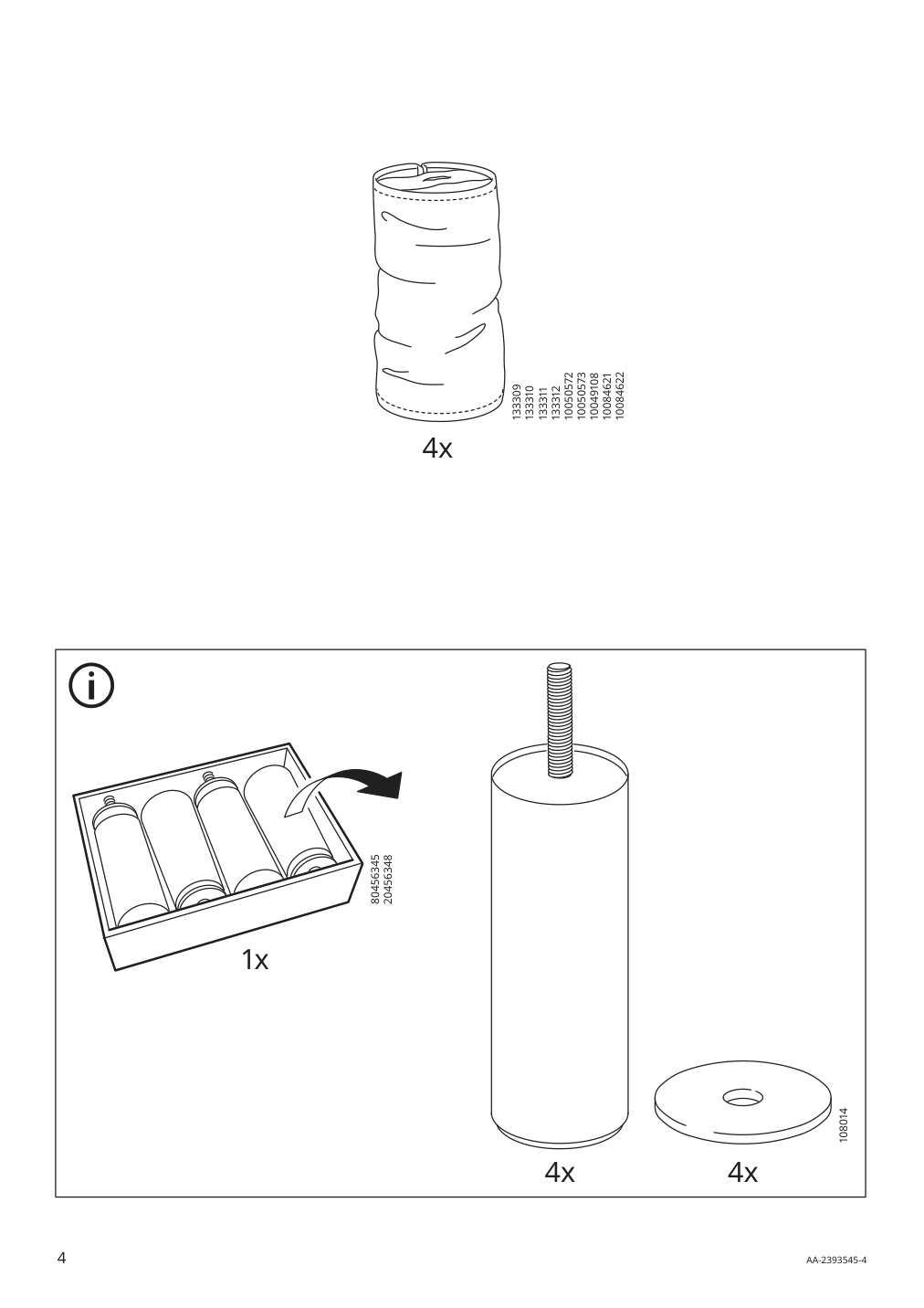 Assembly instructions for IKEA Morabo sleeper sofa gunnared light green | Page 4 - IKEA MORABO sleeper sofa 894.913.25