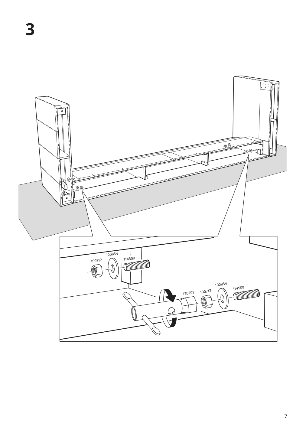 Assembly instructions for IKEA Morabo sleeper sofa grann bomstad golden brown | Page 7 - IKEA MORABO sleeper sofa 994.913.20