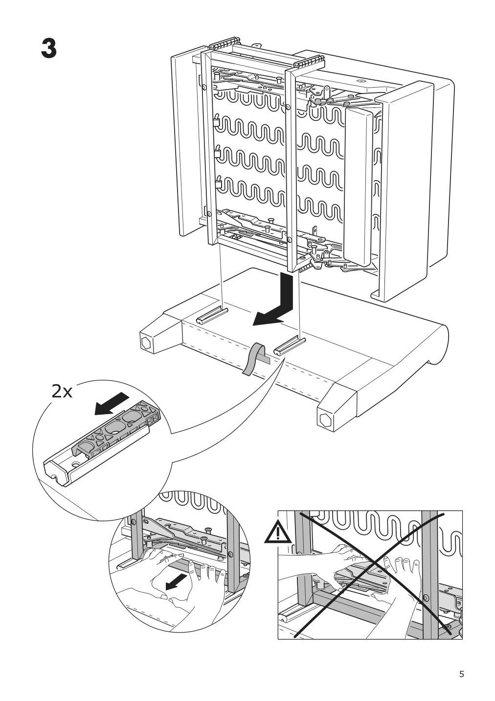 Assembly instructions for IKEA Muren recliner remmarn light gray | Page 5 - IKEA MUREN recliner 004.385.53