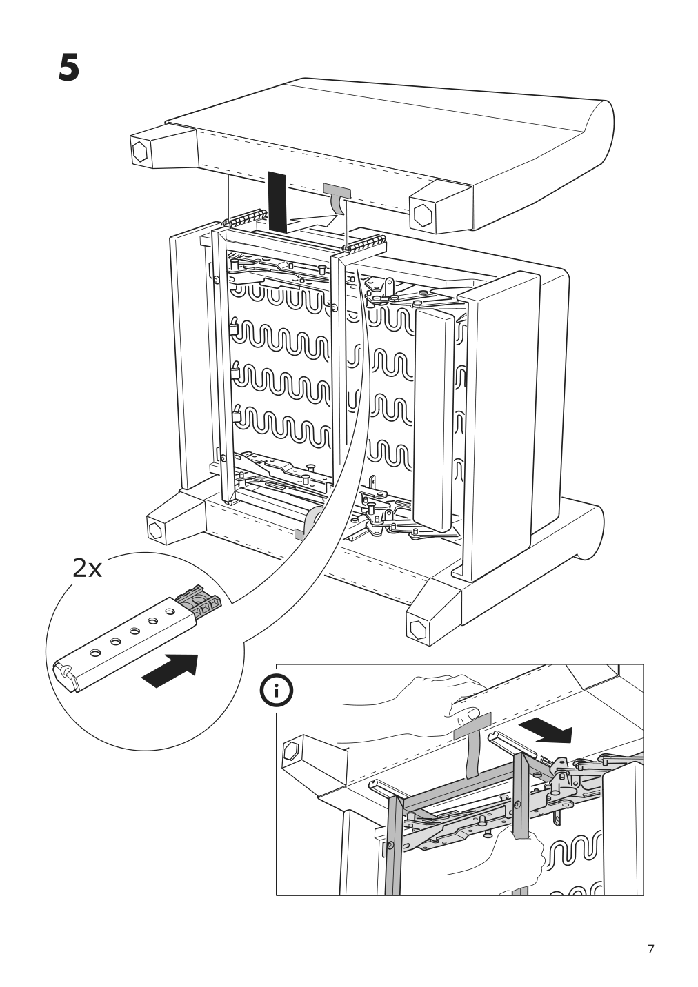 Assembly instructions for IKEA Muren recliner remmarn light gray | Page 7 - IKEA MUREN recliner 004.385.53