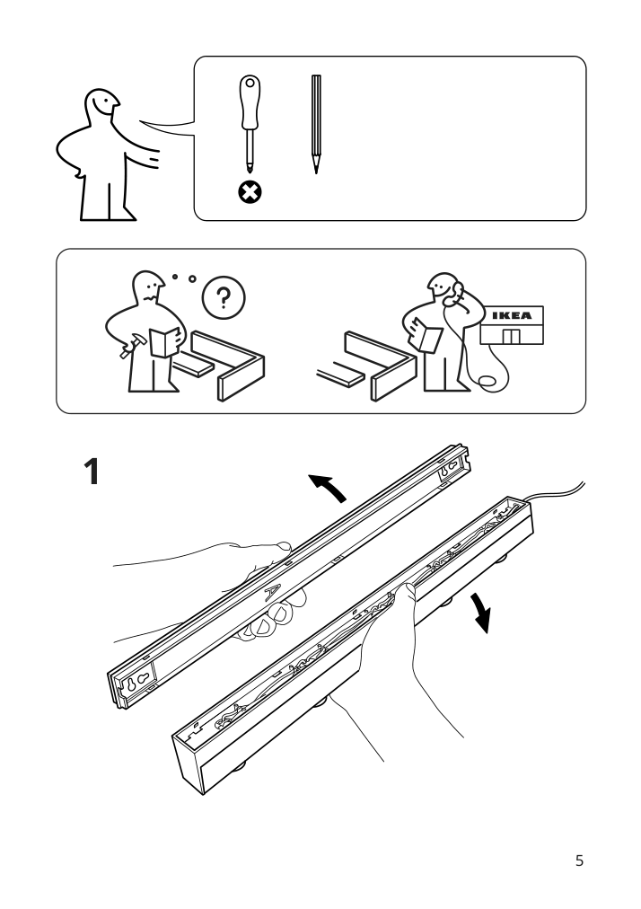 Assembly instructions for IKEA Musik wall lamp chrome plated | Page 5 - IKEA MUSIK wall lamp 403.570.74