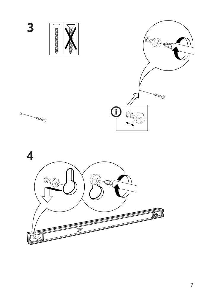 Assembly instructions for IKEA Musik wall lamp chrome plated | Page 7 - IKEA MUSIK wall lamp 403.570.74