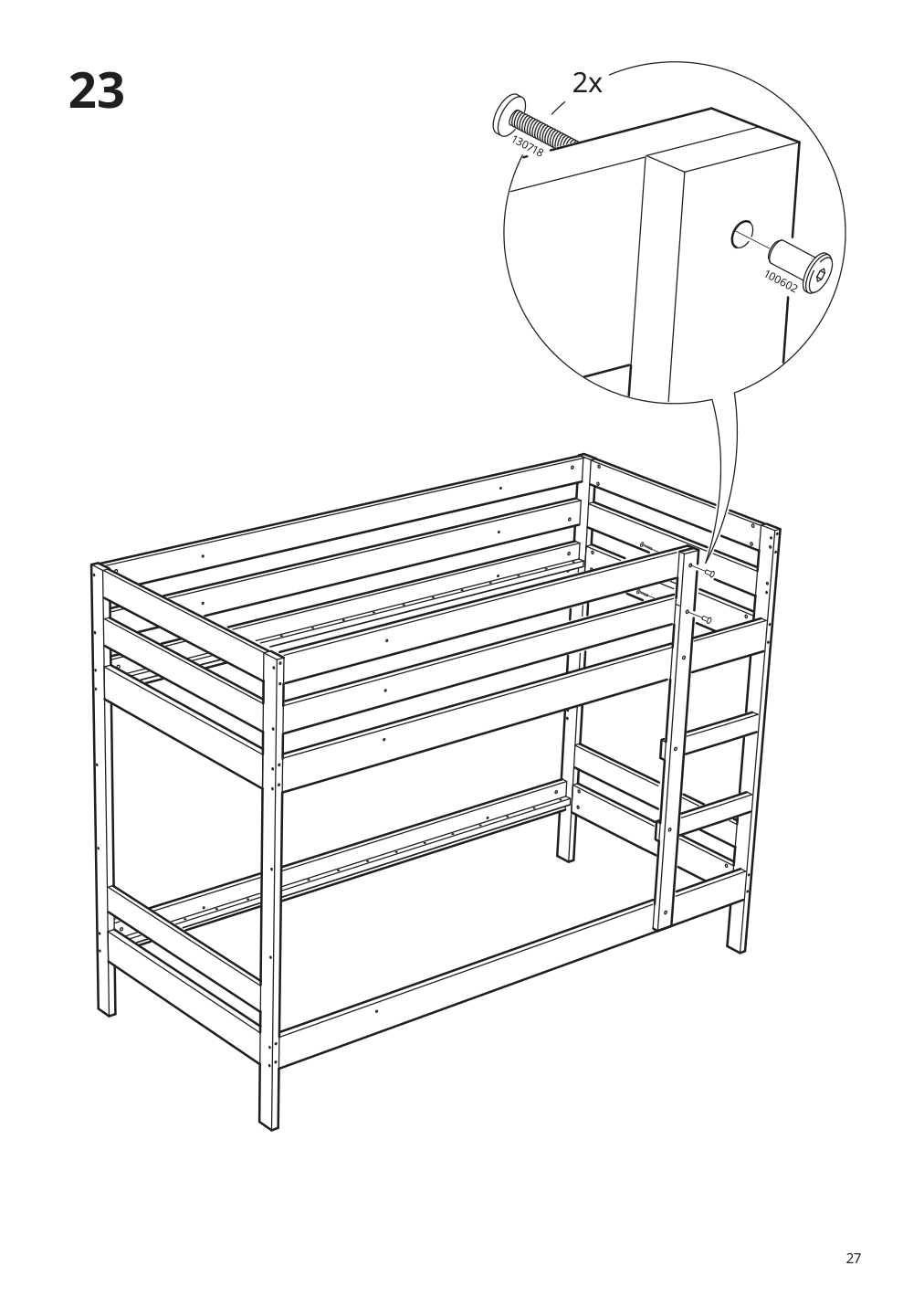 Assembly instructions for IKEA Mydal bunk bed frame pine | Page 27 - IKEA MYDAL bunk bed frame 001.024.52