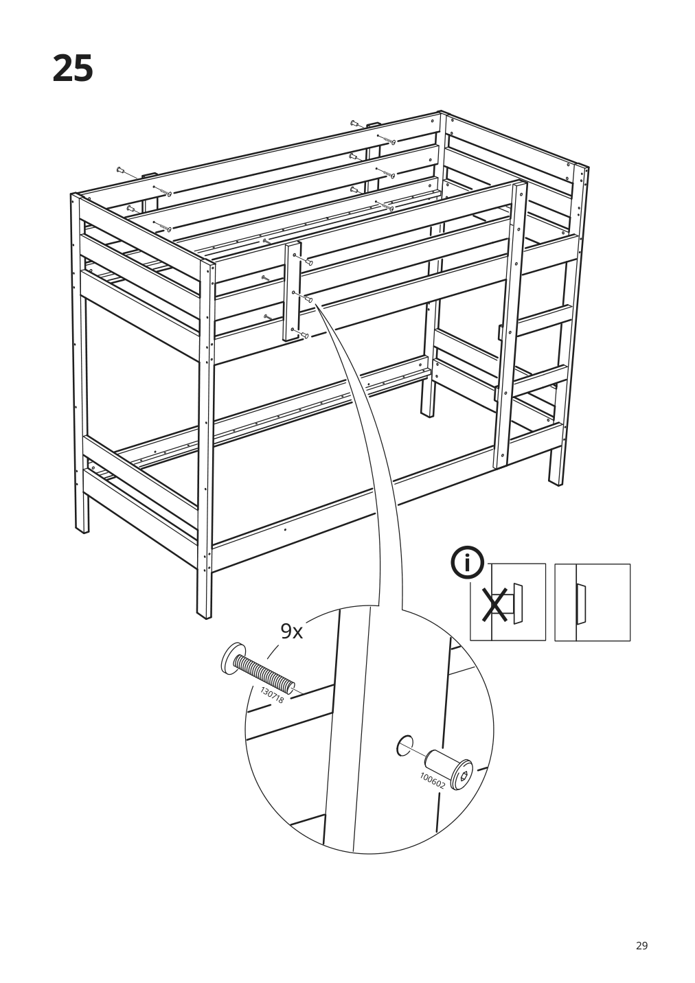 Assembly instructions for IKEA Mydal bunk bed frame pine | Page 29 - IKEA MYDAL bunk bed frame 001.024.52