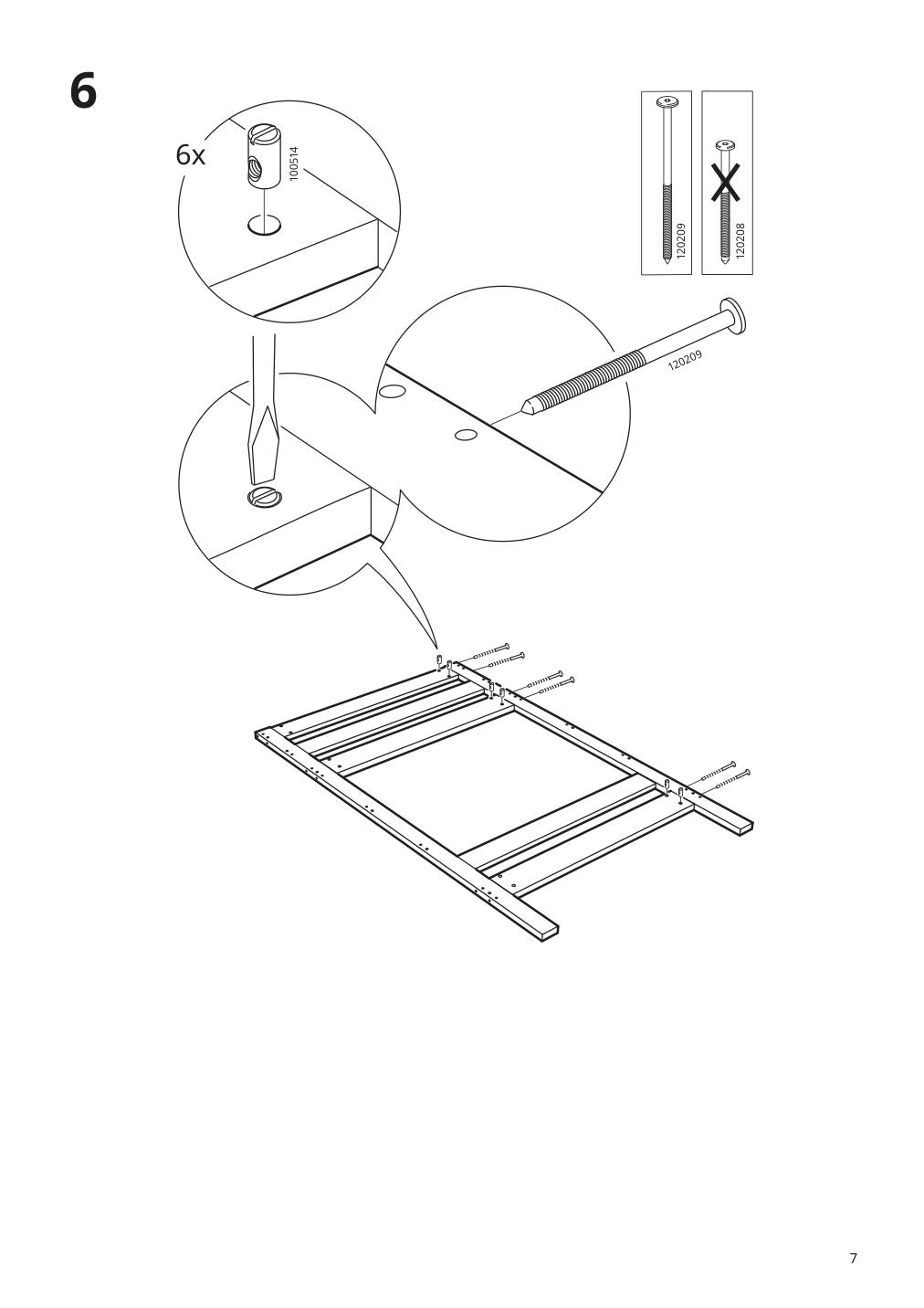 Assembly instructions for IKEA Mydal bunk bed frame pine | Page 7 - IKEA MYDAL bunk bed frame 001.024.52