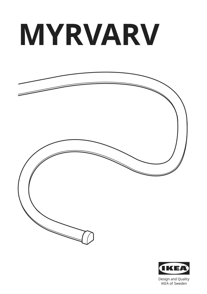 Assembly instructions for IKEA Myrvarv led light strip flexible dimmable | Page 1 - IKEA MYRVARV LED light strip, flexible 303.049.67