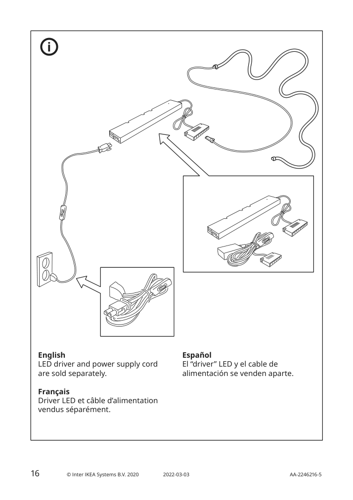 Assembly instructions for IKEA Myrvarv led light strip flexible dimmable | Page 16 - IKEA MYRVARV LED light strip, flexible 303.049.67