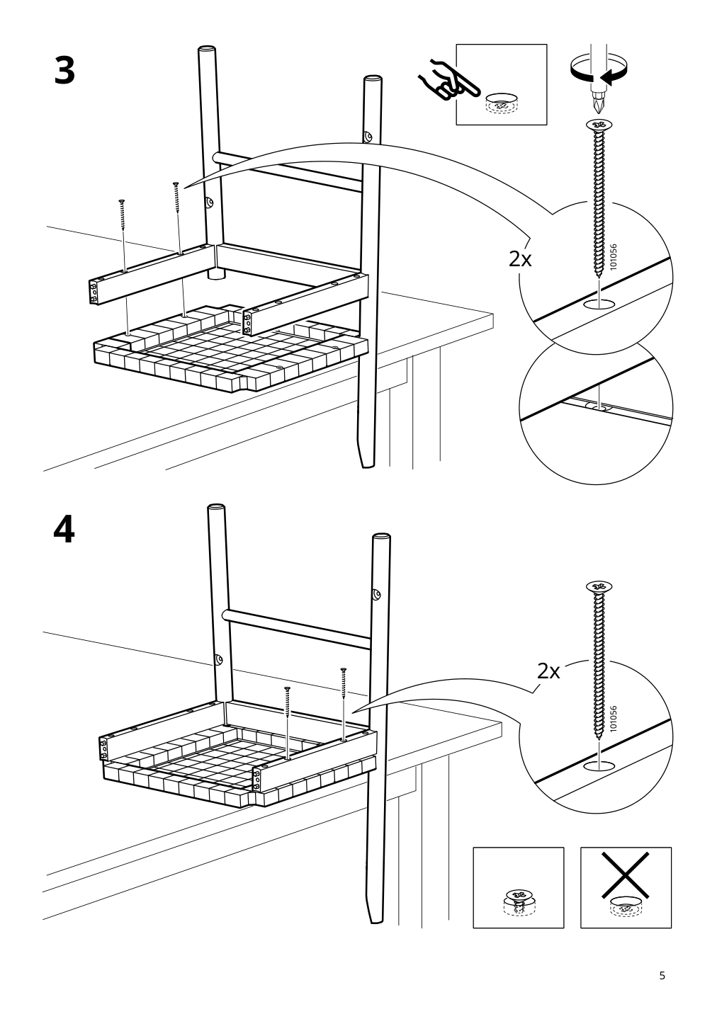 Assembly instructions for IKEA Nackanaes chair acacia | Page 5 - IKEA NACKANÄS / NACKANÄS table and 6 chairs 494.675.63