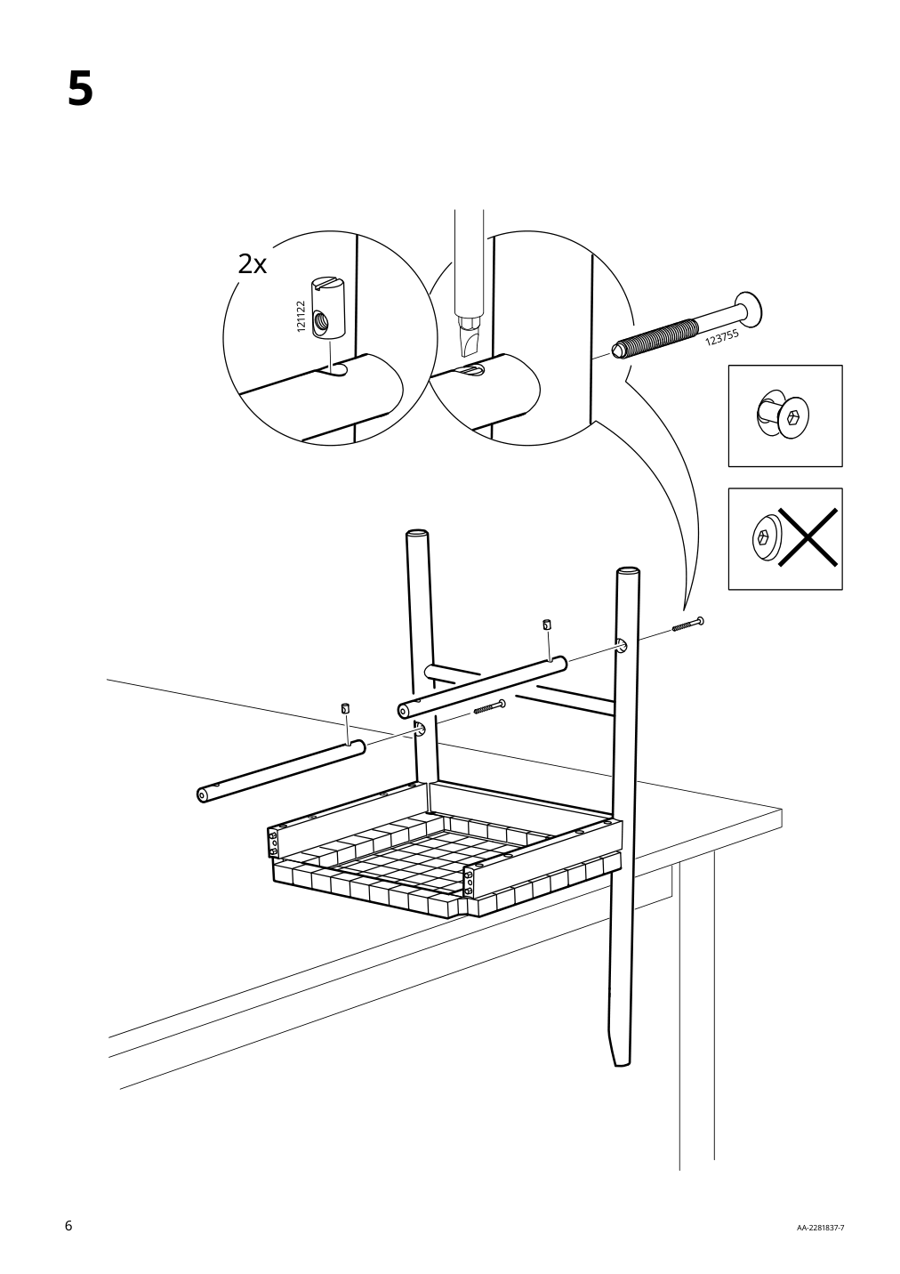 Assembly instructions for IKEA Nackanaes chair acacia | Page 6 - IKEA NACKANÄS chair 705.180.61