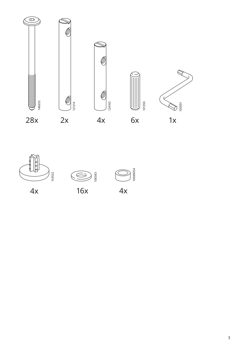 Assembly instructions for IKEA Nackanaes table acacia | Page 3 - IKEA NACKANÄS / SKOGSBO table and 6 chairs 795.282.54