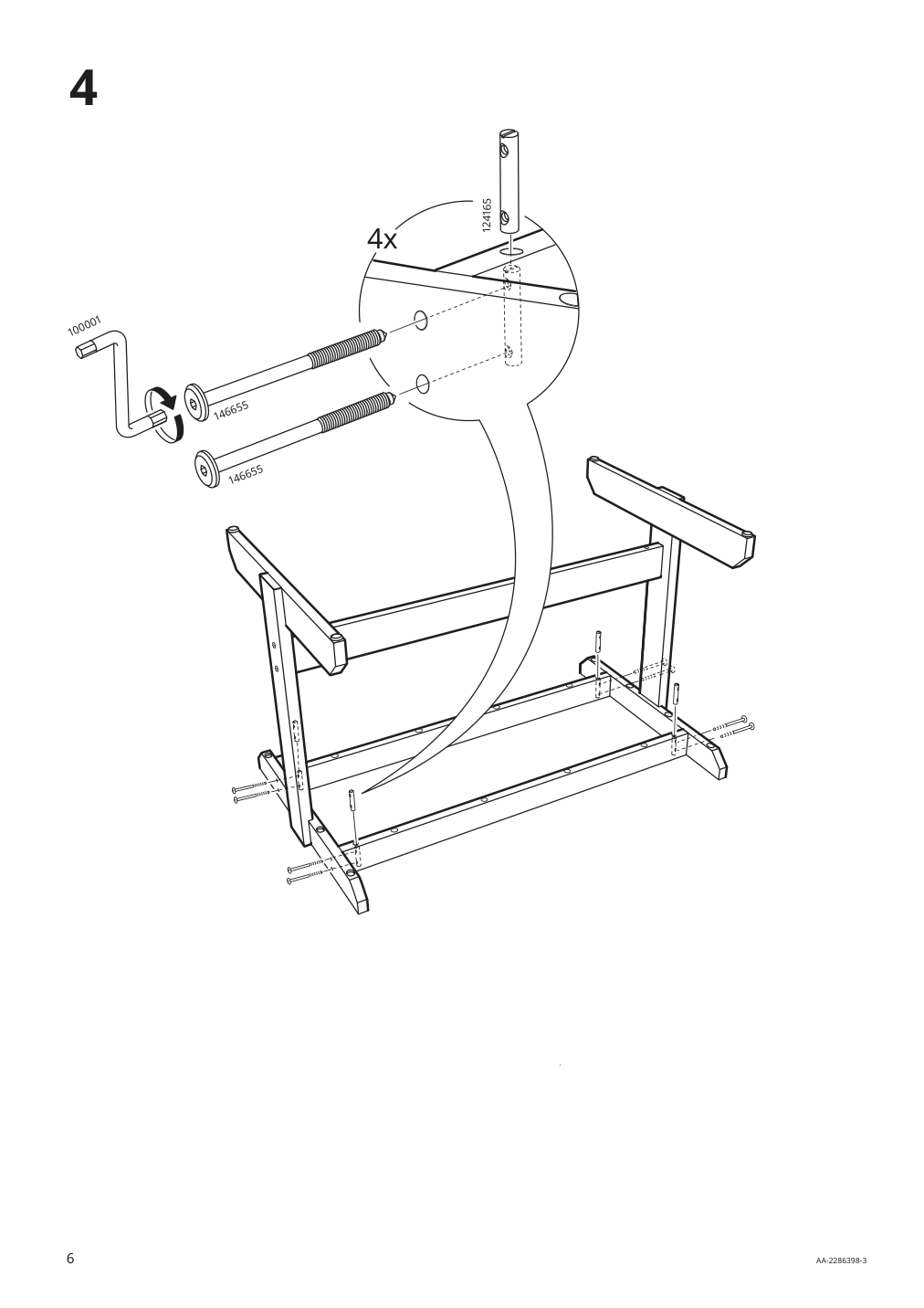 Assembly instructions for IKEA Nackanaes table acacia | Page 6 - IKEA NACKANÄS table 405.110.56