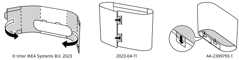 Assembly instructions for IKEA Naebbfisk napkin holder paper patterned green | Page 1 - IKEA NÄBBFISK napkin holder 905.697.47