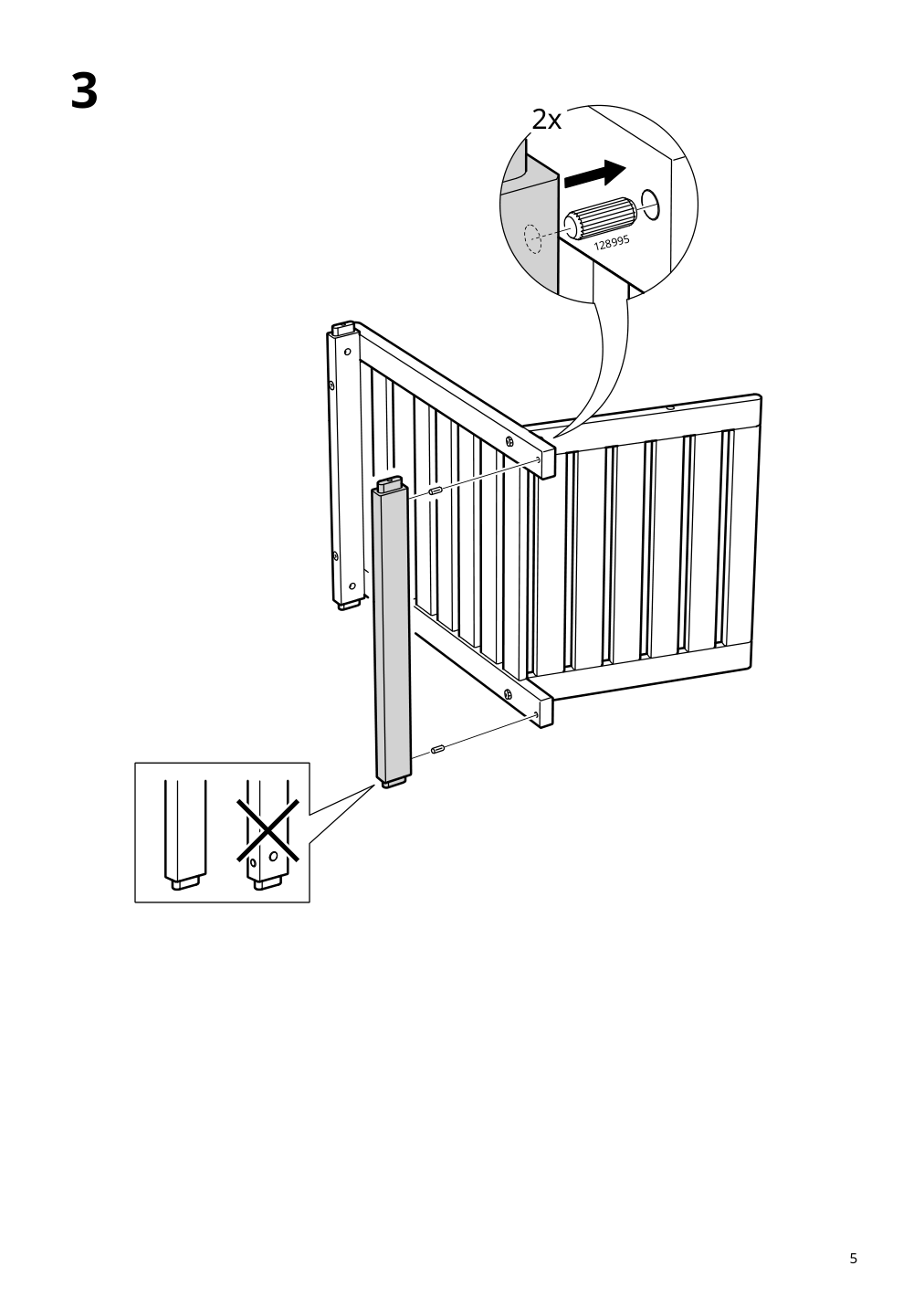 Assembly instructions for IKEA Naemmaroe armchair outdoor light brown stained | Page 5 - IKEA NÄMMARÖ table, 2 chairs and bench, outdoor 395.443.74