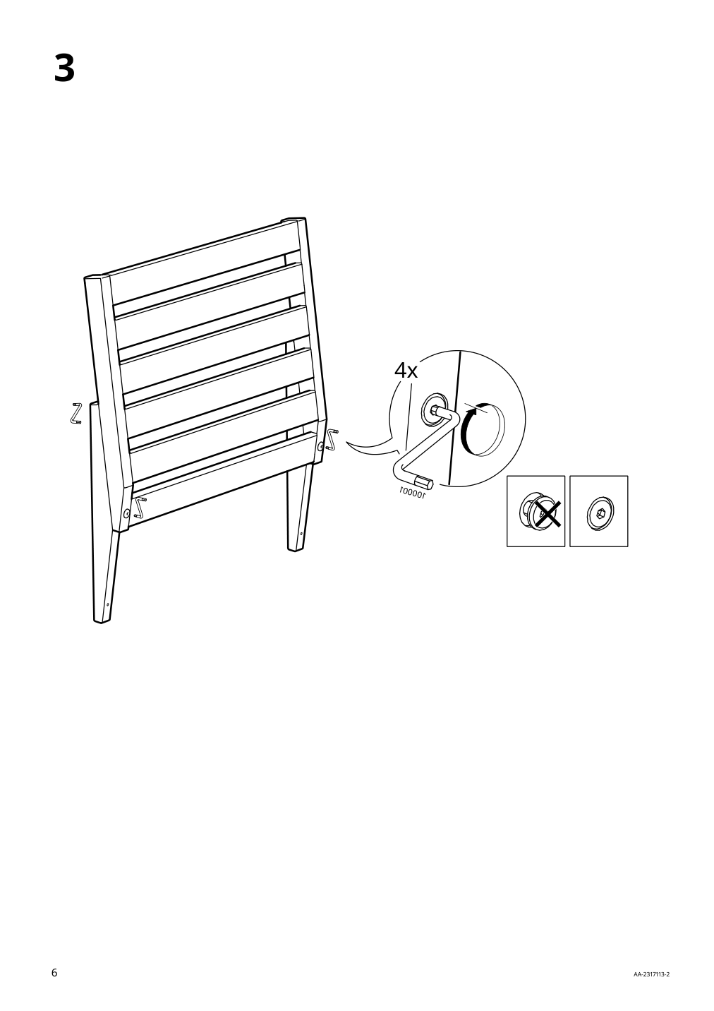 Assembly instructions for IKEA Naemmaroe backrest for modular sofa outdoor light brown stained | Page 6 - IKEA NÄMMARÖ modular corner sofa, 3-seat 295.338.75