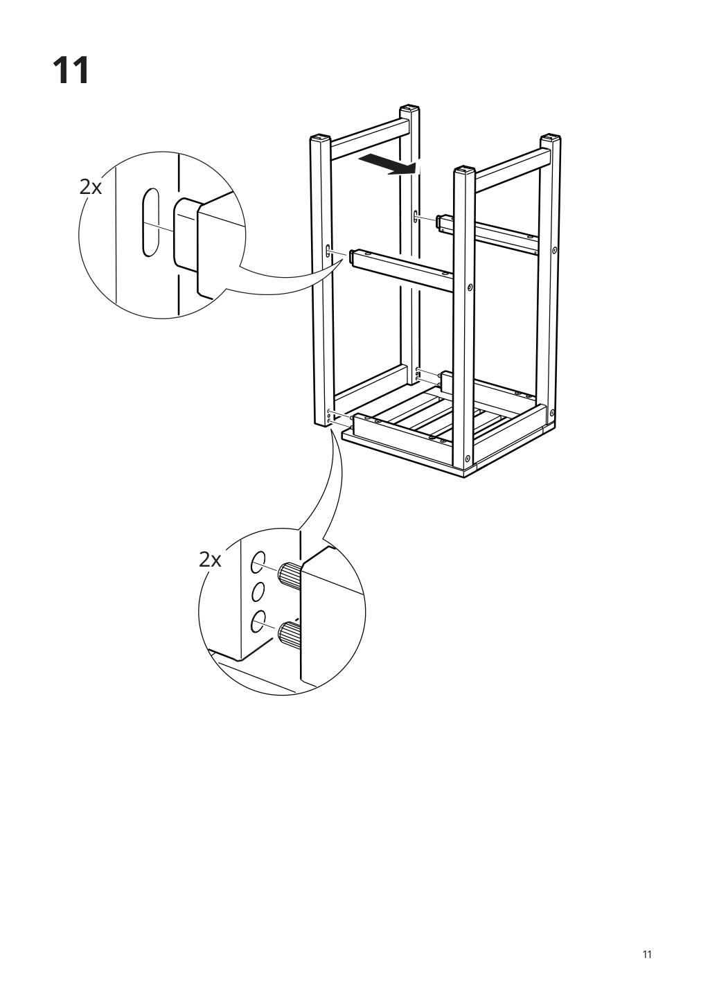 Assembly instructions for IKEA Naemmaroe bar stool outdoor light brown stained | Page 11 - IKEA NÄMMARÖ bar stool, outdoor 705.102.96