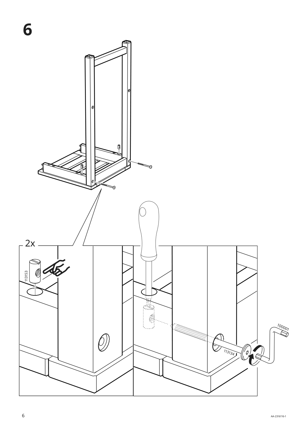 Assembly instructions for IKEA Naemmaroe bar stool outdoor light brown stained | Page 6 - IKEA NÄMMARÖ bar table and 2 bar stools, outdoor 595.151.82