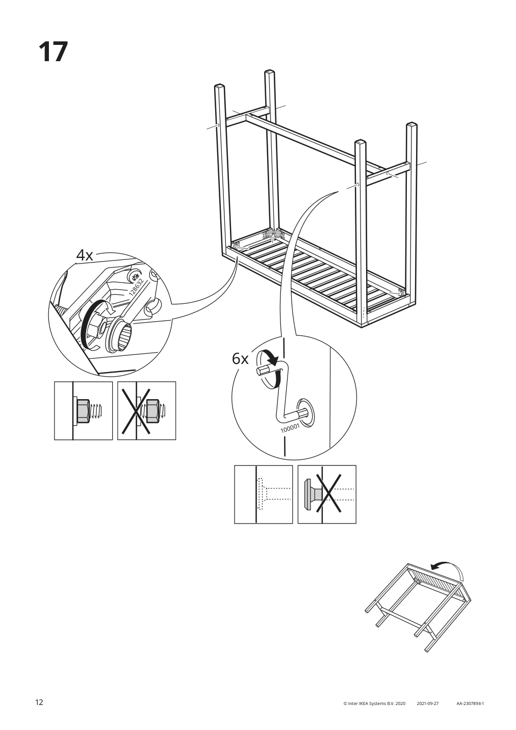 Assembly instructions for IKEA Naemmaroe bar table outdoor light brown stained | Page 12 - IKEA NÄMMARÖ bar table, outdoor 105.103.03