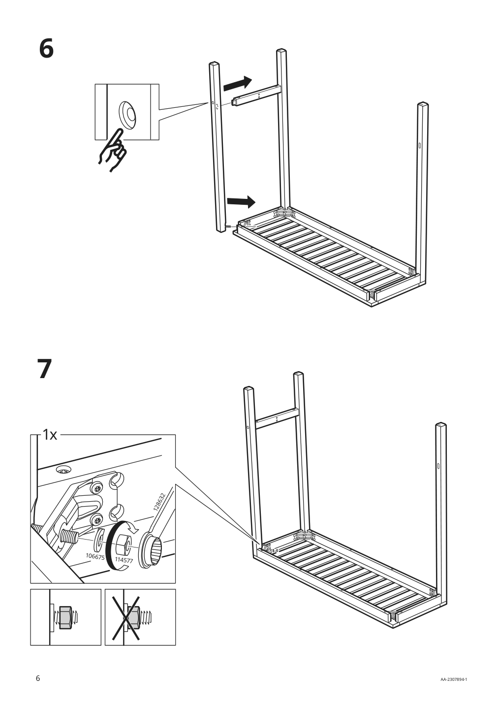 Assembly instructions for IKEA Naemmaroe bar table outdoor light brown stained | Page 6 - IKEA NÄMMARÖ bar table, outdoor 105.103.03