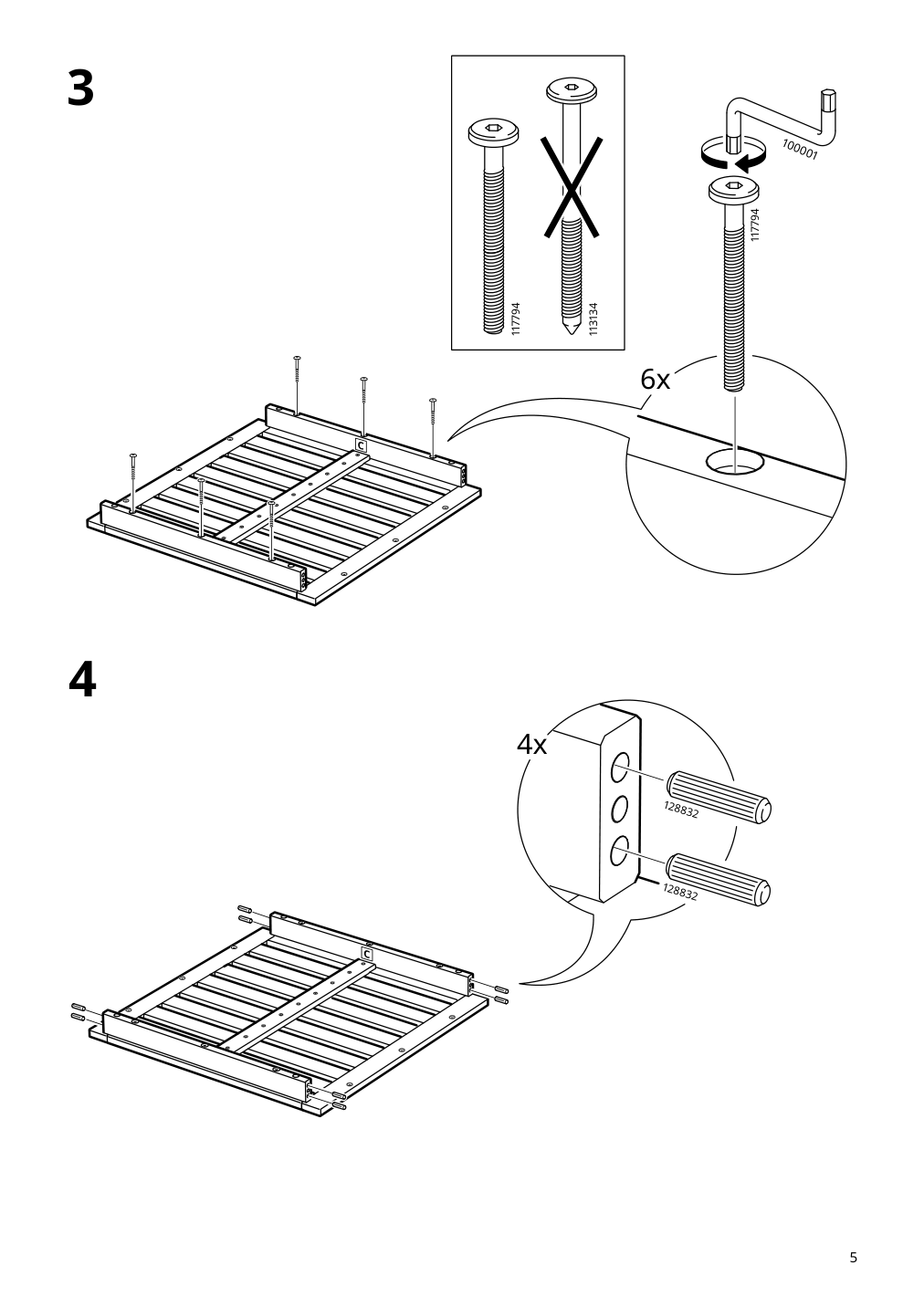 Assembly instructions for IKEA Naemmaroe bar table outdoor light brown stained | Page 5 - IKEA NÄMMARÖ bar table and 2 bar stools, outdoor 694.912.27