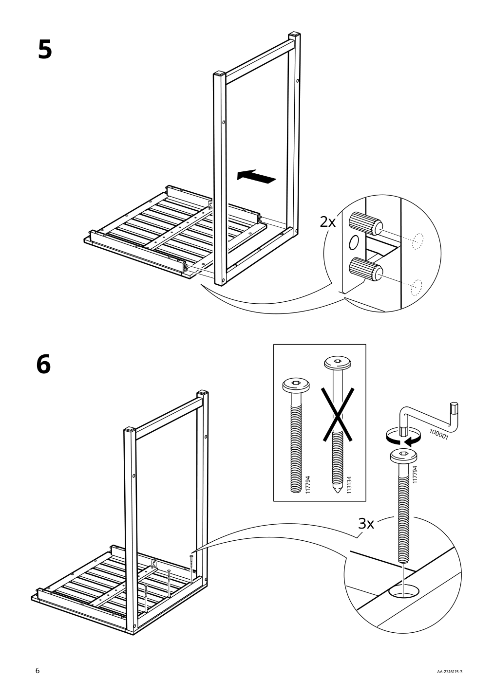 Assembly instructions for IKEA Naemmaroe bar table outdoor light brown stained | Page 6 - IKEA NÄMMARÖ bar table and 4 bar stools 494.912.28