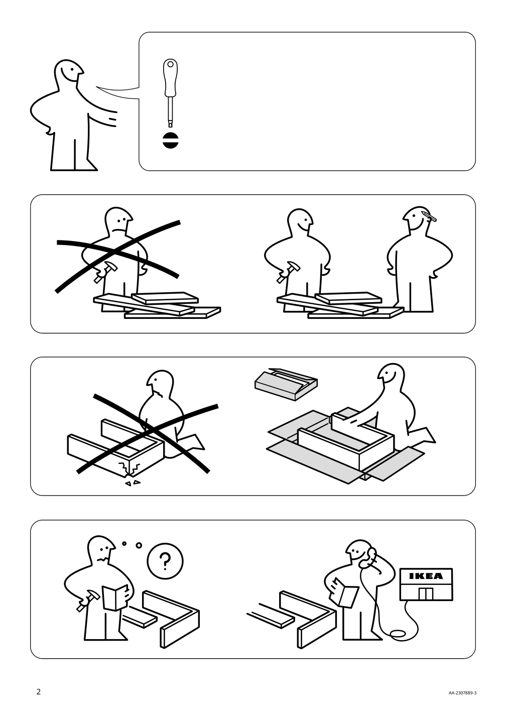 Assembly instructions for IKEA Naemmaroe chaise outdoor light brown stained | Page 2 - IKEA NÄMMARÖ chaise 305.033.54