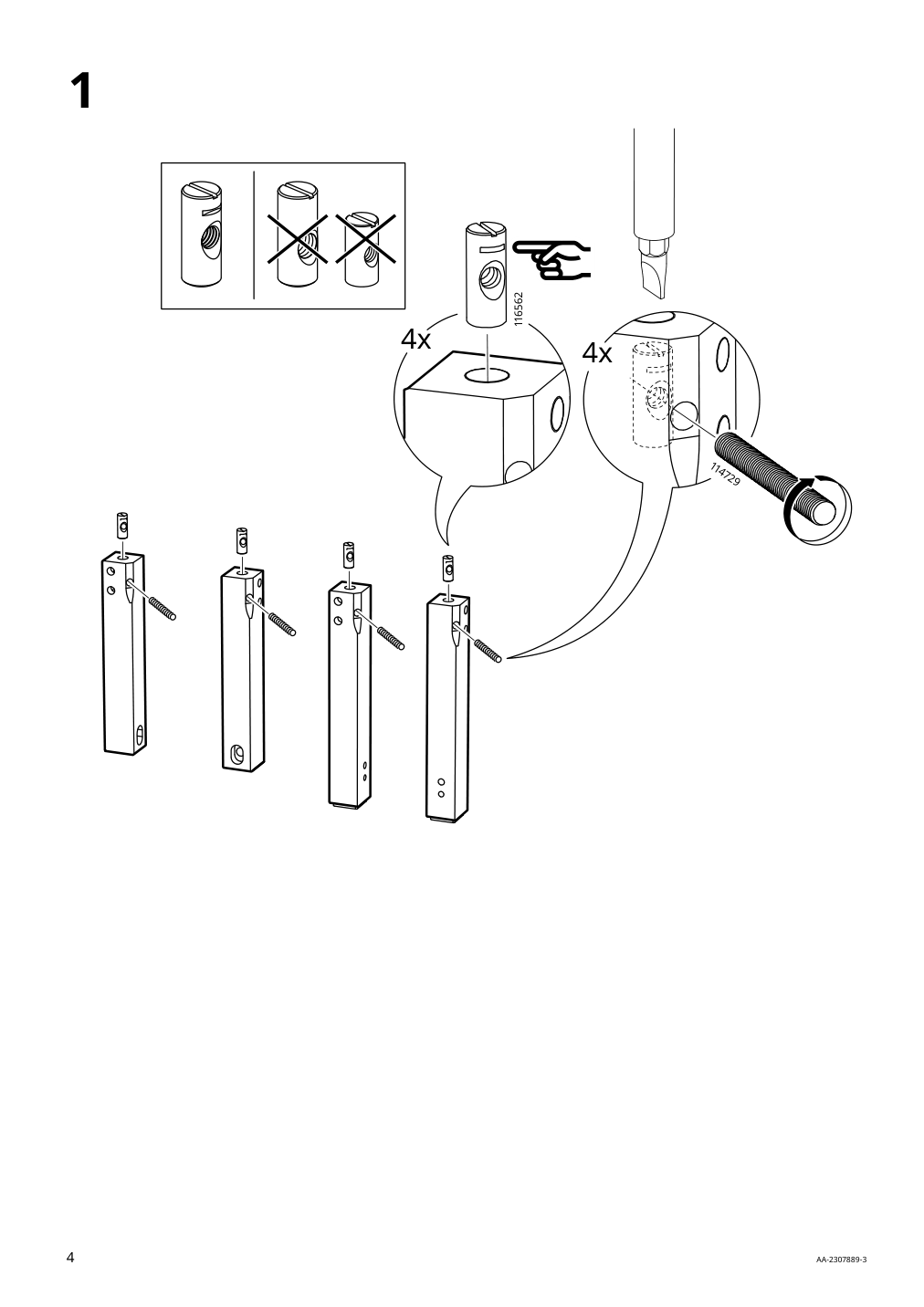 Assembly instructions for IKEA Naemmaroe chaise outdoor light brown stained | Page 4 - IKEA NÄMMARÖ chaise 594.912.23