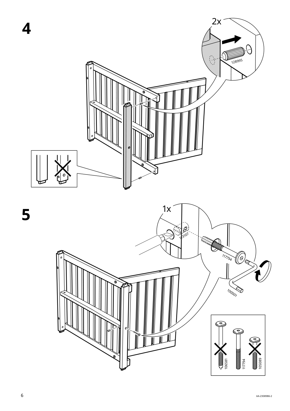 Assembly instructions for IKEA Naemmaroe lounge chair outdoor light brown stained | Page 6 - IKEA NÄMMARÖ 4-seat conversation set, outdoor 095.054.06