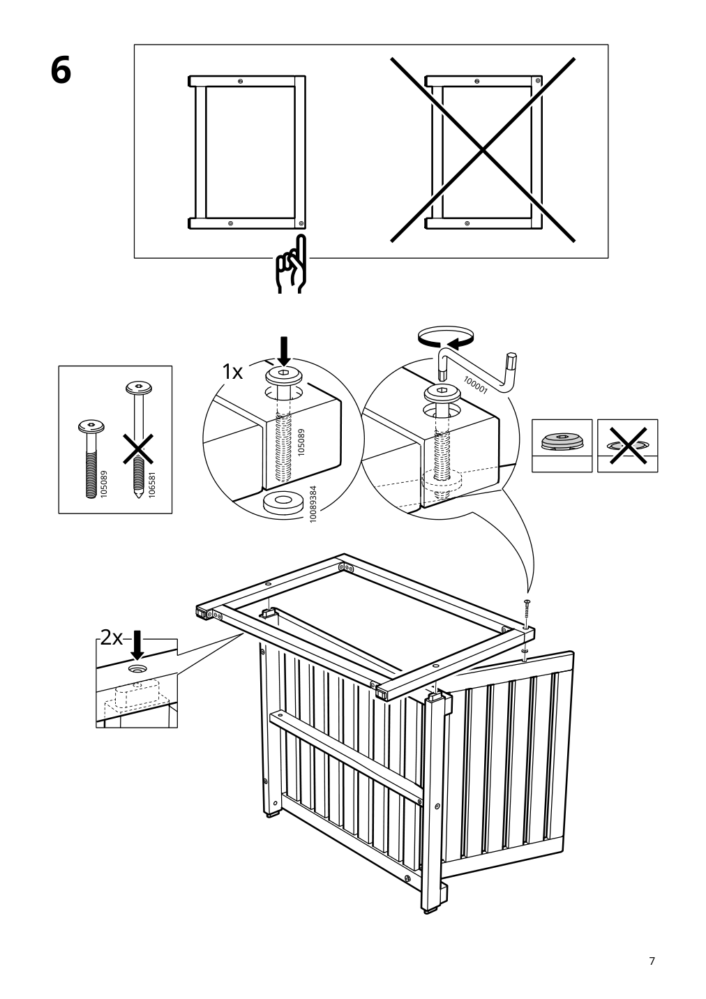 Assembly instructions for IKEA Naemmaroe lounge chair outdoor light brown stained | Page 7 - IKEA NÄMMARÖ 4-seat conversation set, outdoor 695.054.13