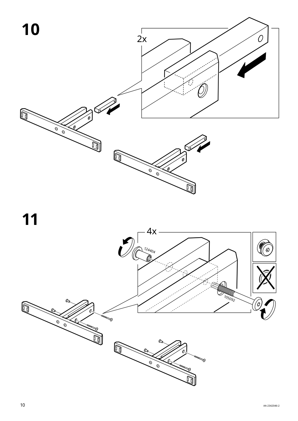 Assembly instructions for IKEA Naemmaroe privacy screen light brown stained indoor outdoor | Page 10 - IKEA NÄMMARÖ privacy screen 205.327.43