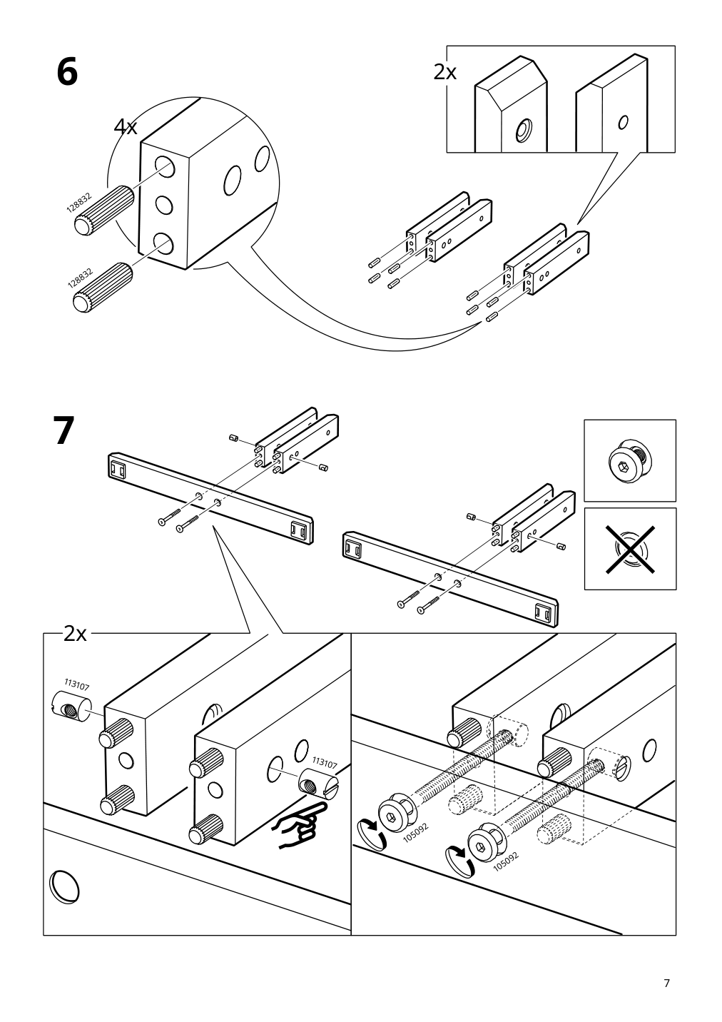 Assembly instructions for IKEA Naemmaroe privacy screen light brown stained indoor outdoor | Page 7 - IKEA NÄMMARÖ privacy screen 205.327.43