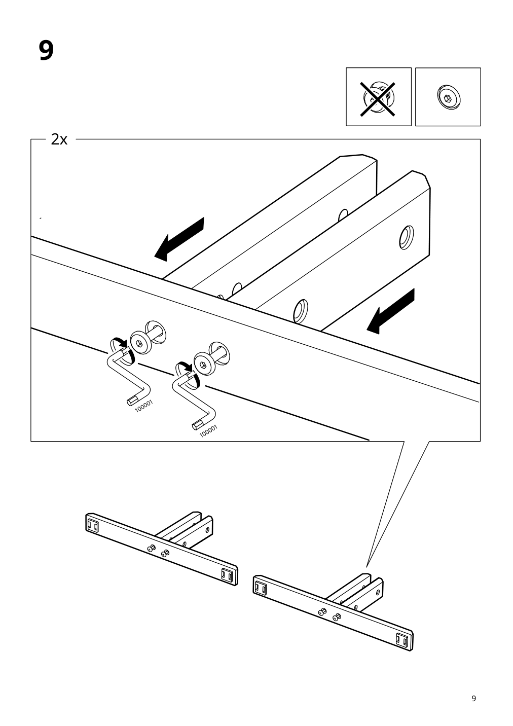 Assembly instructions for IKEA Naemmaroe privacy screen light brown stained indoor outdoor | Page 9 - IKEA NÄMMARÖ privacy screen 205.327.43