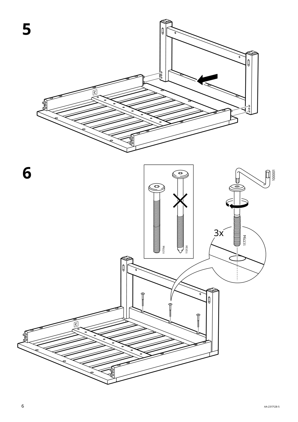 Assembly instructions for IKEA Naemmaroe seat sec for modular sofa outdoor light brown stained | Page 6 - IKEA NÄMMARÖ 2-seat modular sofa, outdoor 194.911.78