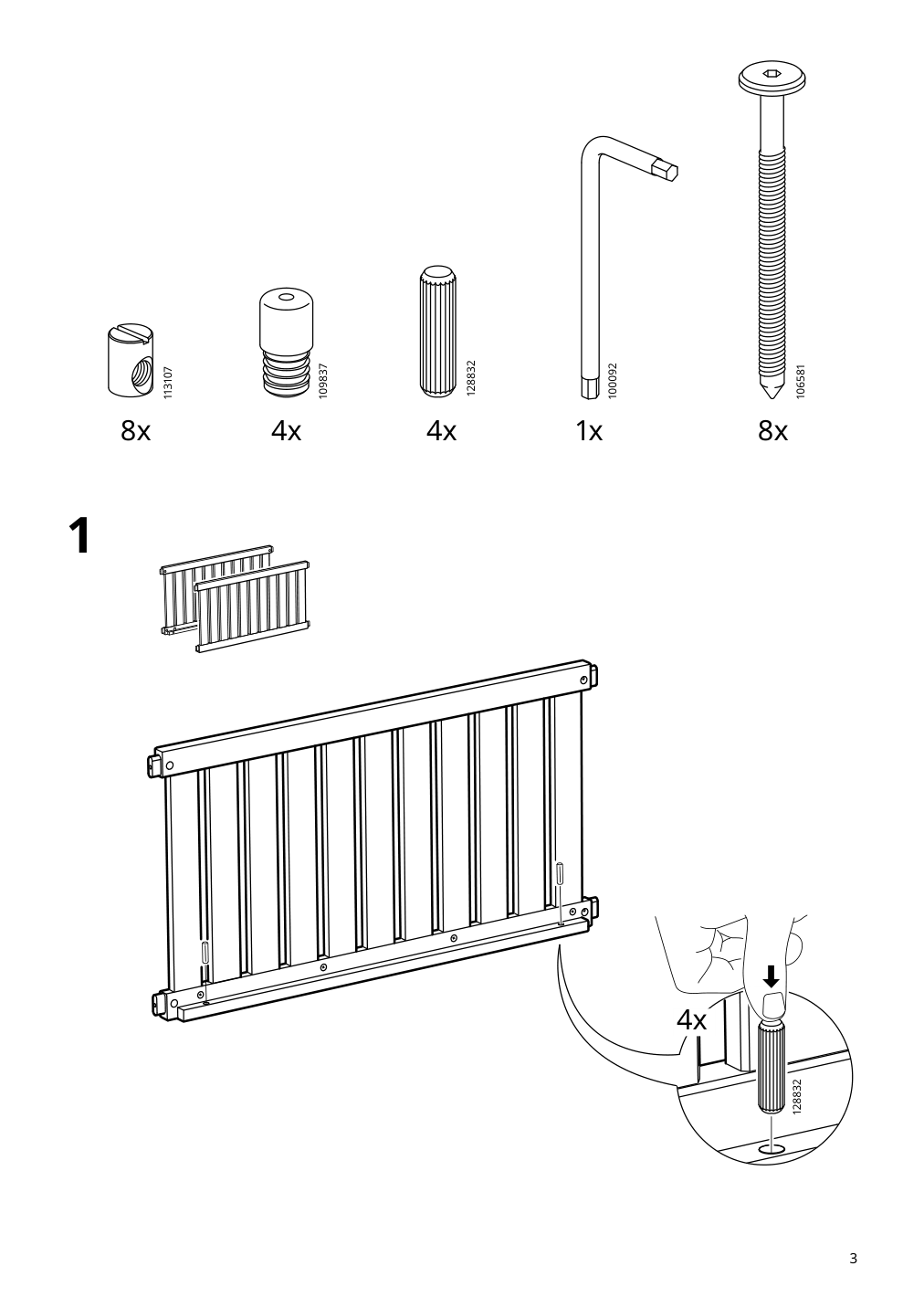 Assembly instructions for IKEA Naemmaroe storage box light brown stained indoor outdoor | Page 3 - IKEA NÄMMARÖ storage box 405.327.42