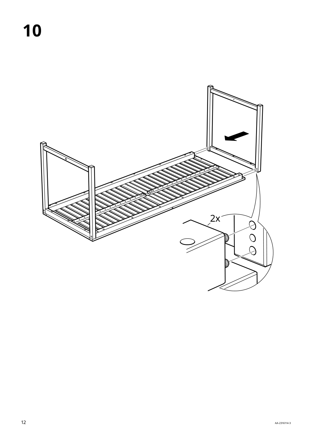 Assembly instructions for IKEA Naemmaroe table outdoor light brown stained | Page 12 - IKEA NÄMMARÖ table+6 armchairs, outdoor 795.443.86