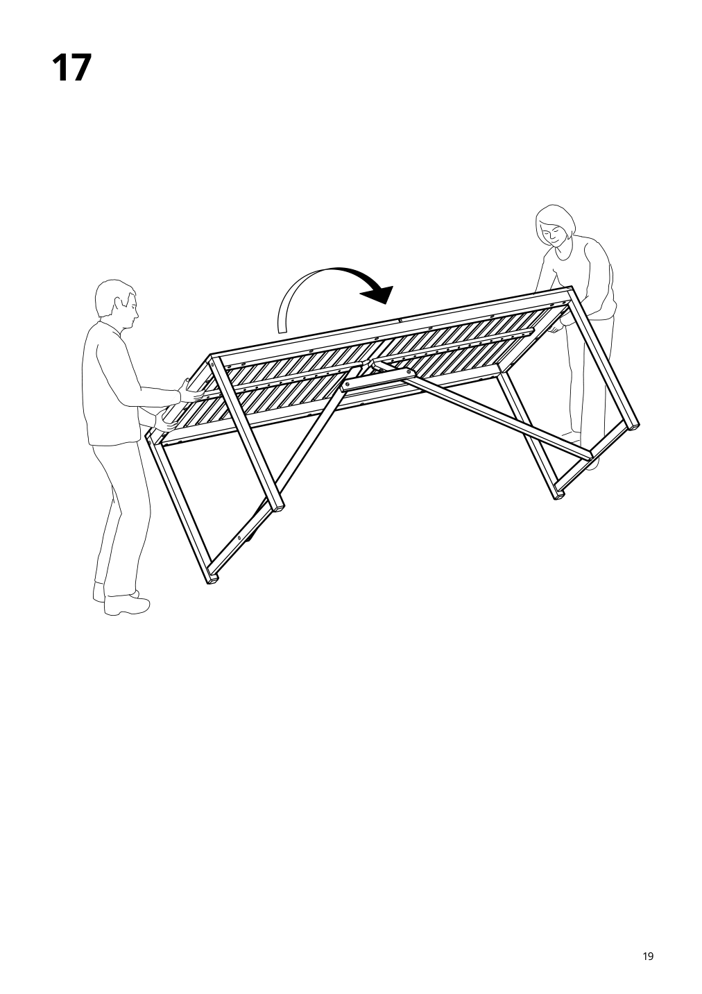 Assembly instructions for IKEA Naemmaroe table outdoor light brown stained | Page 19 - IKEA NÄMMARÖ table+6 armchairs, outdoor 795.443.86