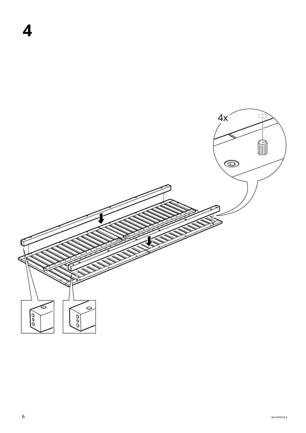 Assembly instructions for IKEA Naemmaroe table outdoor light brown stained | Page 6 - IKEA NÄMMARÖ table + 6 reclining chairs, outdoor 295.445.48