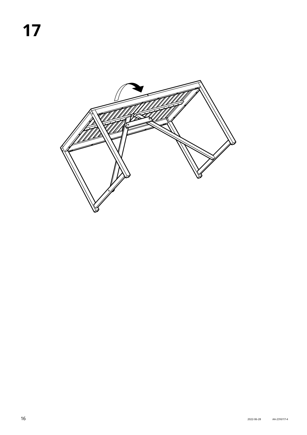 Assembly instructions for IKEA Naemmaroe table outdoor light brown stained | Page 16 - IKEA NÄMMARÖ table, outdoor 205.103.07