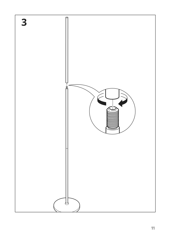 Assembly instructions for IKEA Naevlinge led floor read lamp black | Page 11 - IKEA NÄVLINGE LED floor/read lamp 704.050.97