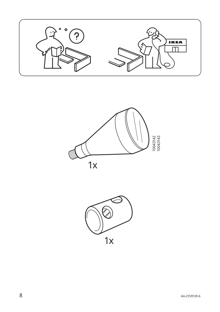 Assembly instructions for IKEA Naevlinge led floor read lamp black | Page 8 - IKEA NÄVLINGE LED floor/read lamp 704.050.97