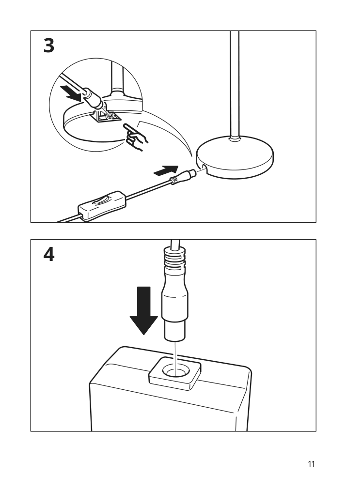 Assembly instructions for IKEA Naevlinge led work lamp white | Page 11 - IKEA NÄVLINGE LED work lamp 504.049.18