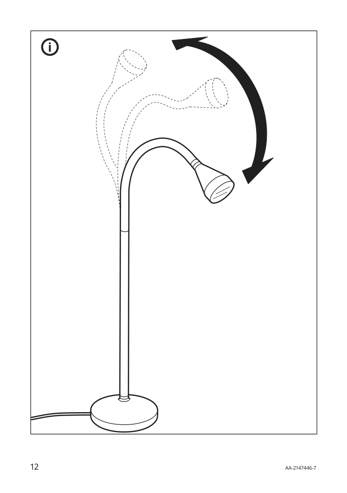 Assembly instructions for IKEA Naevlinge led work lamp white | Page 12 - IKEA NÄVLINGE LED work lamp 504.049.18