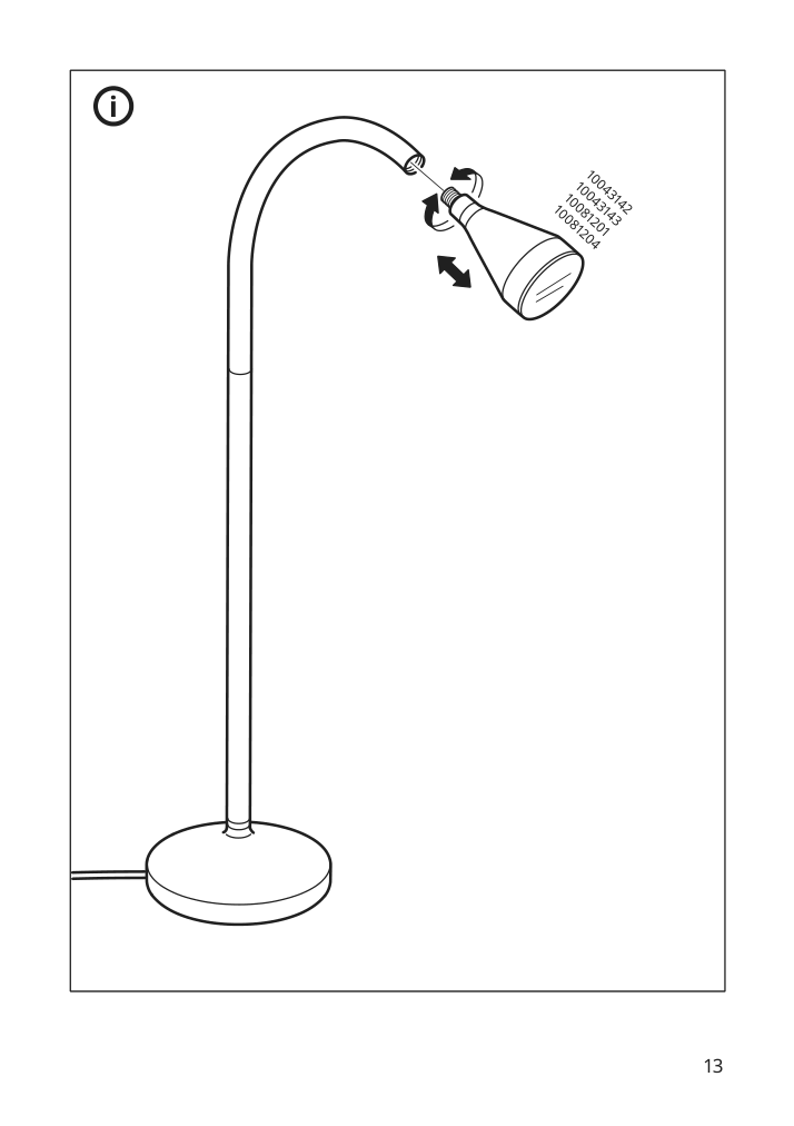 Assembly instructions for IKEA Naevlinge led work lamp white | Page 13 - IKEA NÄVLINGE LED work lamp 504.049.18