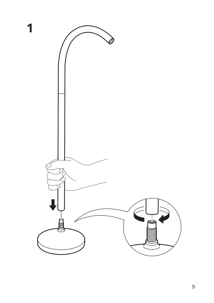 Assembly instructions for IKEA Naevlinge led work lamp white | Page 9 - IKEA NÄVLINGE LED work lamp 504.049.18