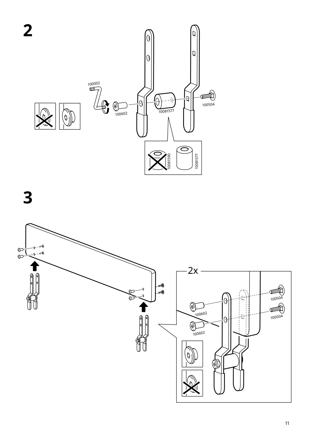 Assembly instructions for IKEA Nattapa guard rail white | Page 11 - IKEA NATTAPA guard rail 504.657.61