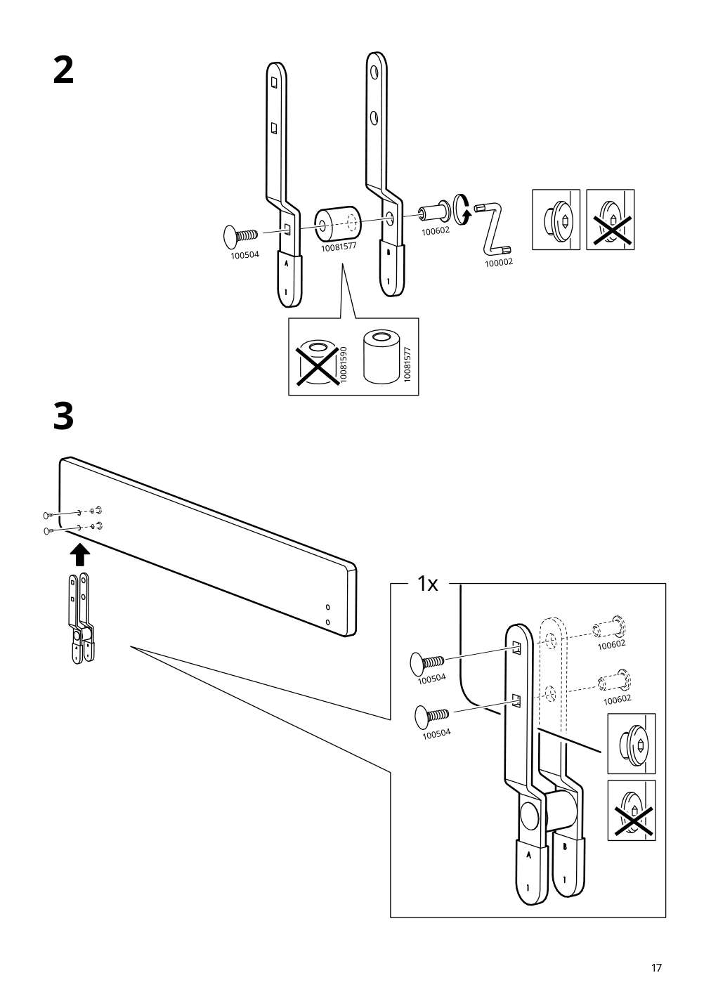 Assembly instructions for IKEA Nattapa guard rail white | Page 17 - IKEA NATTAPA guard rail 504.657.61