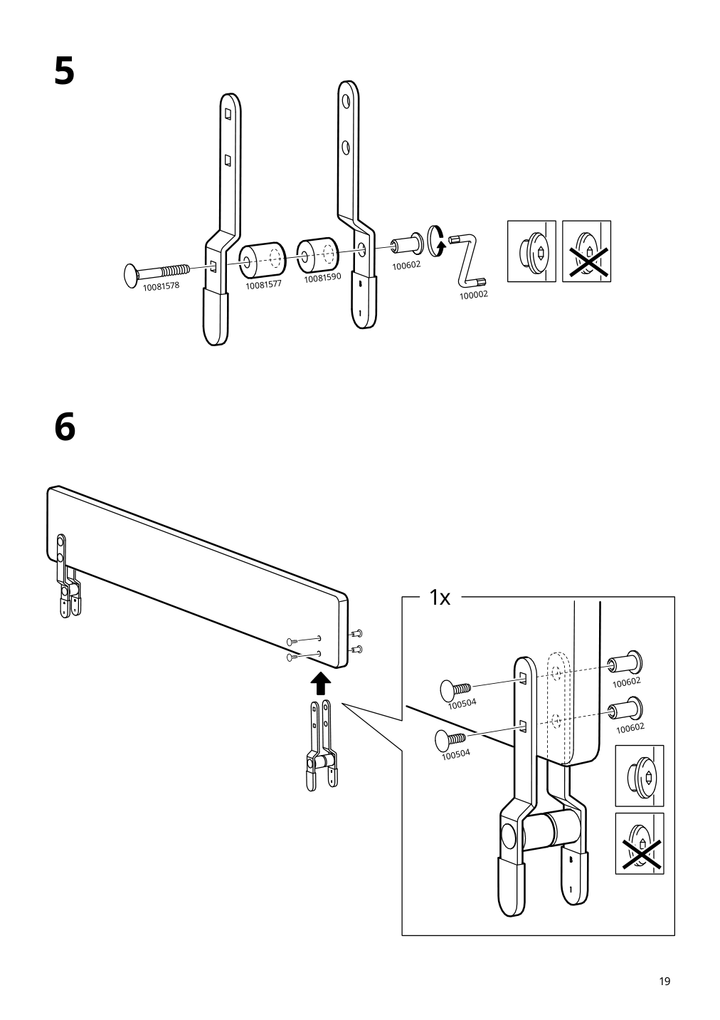 Assembly instructions for IKEA Nattapa guard rail white | Page 19 - IKEA NATTAPA guard rail 504.657.61