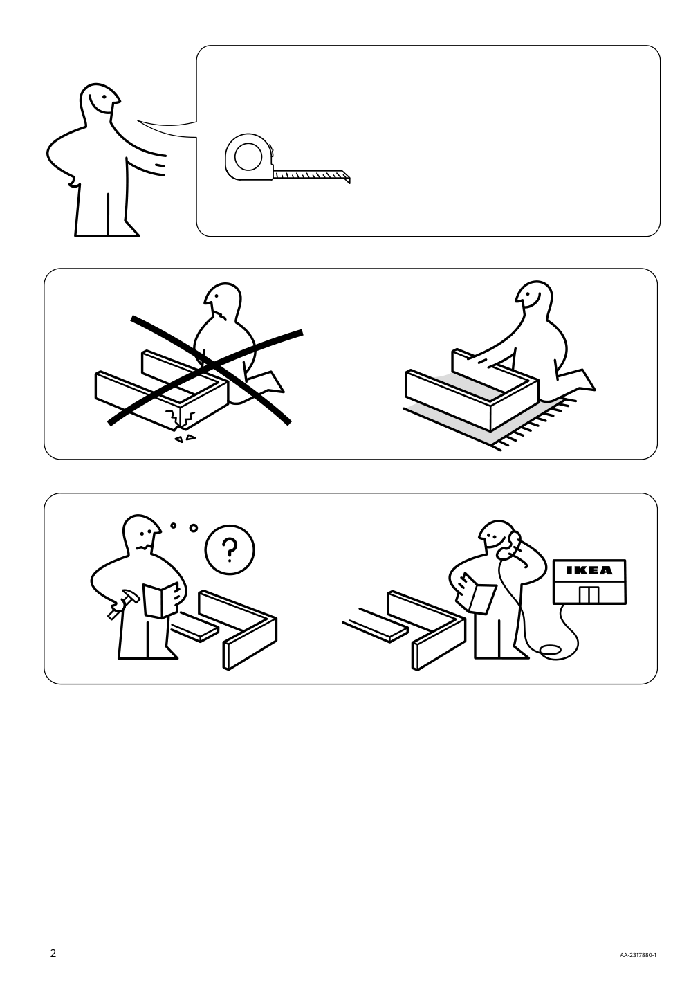 Assembly instructions for IKEA Nattapa guard rail white | Page 2 - IKEA NATTAPA guard rail 504.657.61