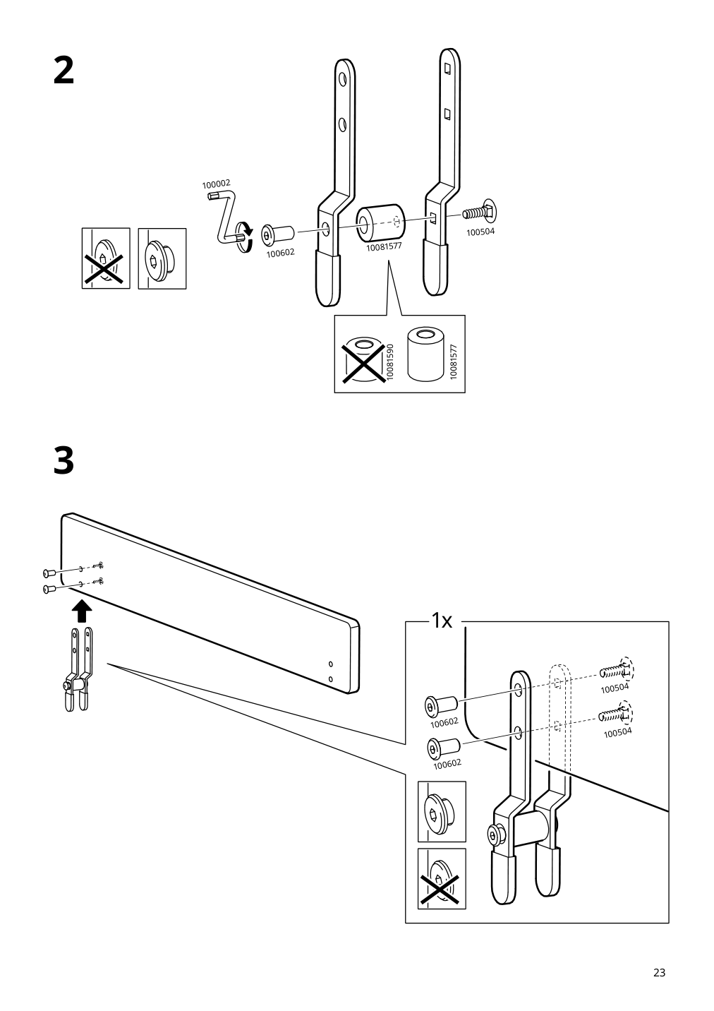 Assembly instructions for IKEA Nattapa guard rail white | Page 23 - IKEA NATTAPA guard rail 504.657.61