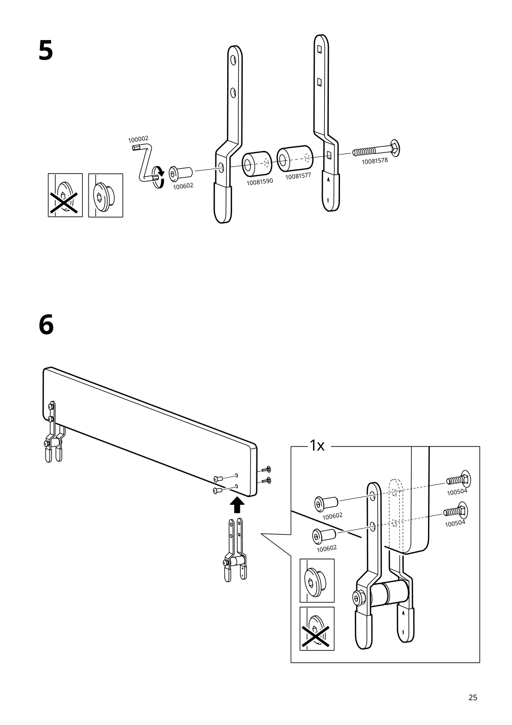 Assembly instructions for IKEA Nattapa guard rail white | Page 25 - IKEA NATTAPA guard rail 504.657.61