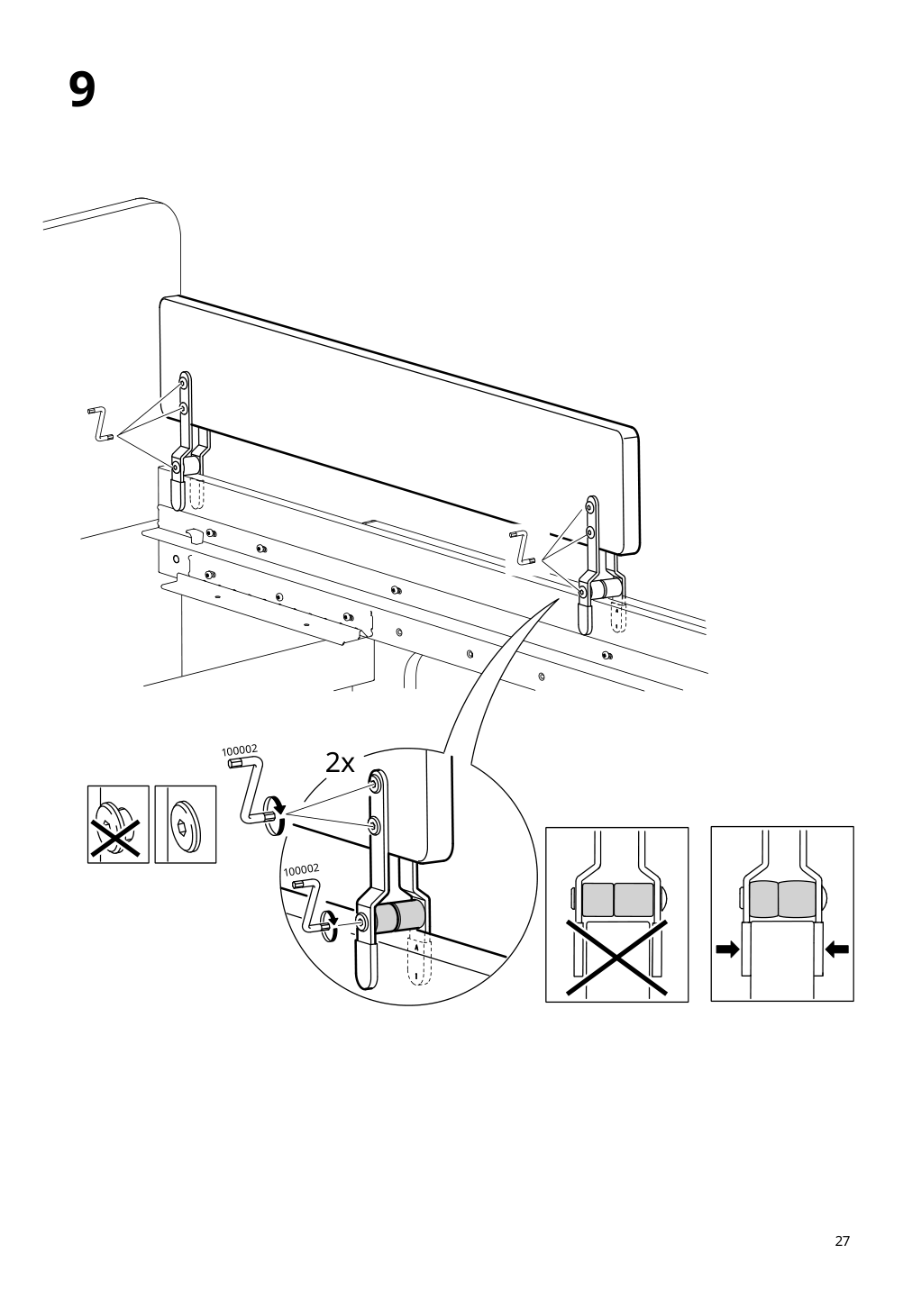 Assembly instructions for IKEA Nattapa guard rail white | Page 27 - IKEA NATTAPA guard rail 504.657.61